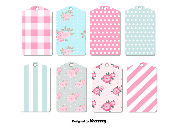 572x412 Shabby Chic Retro Tags Vector Free Vector Download In .ai, .eps