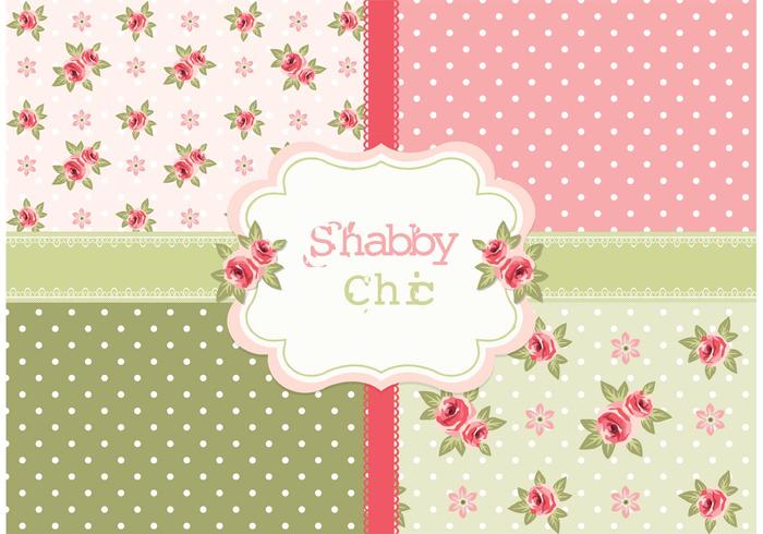 700x490 Gratis Vector Shabby Chic Roses Patterns