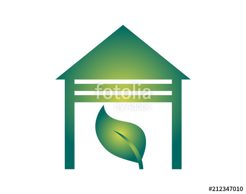500x394 Simple Shack And Leaf Icon Stock Image And Royalty Free Vector