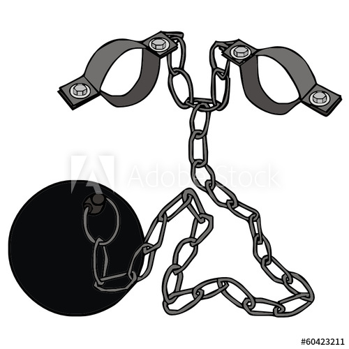 500x500 Shackles Vector Drawing