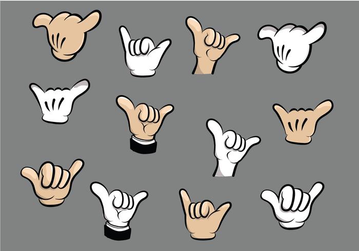 700x490 Shaka Cartoon Hand Vectors