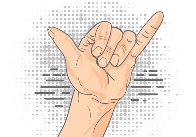 632x443 Shaka Sign Gesture Free Vector Download 404107 Cannypic