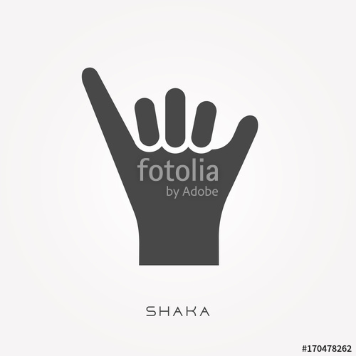500x500 Silhouette Icon Shaka Stock Image And Royalty Free Vector Files