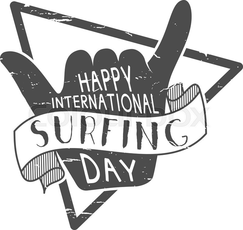 800x760 Summer Surfing Day Tattoo Design. Vector Vacation Monochrome