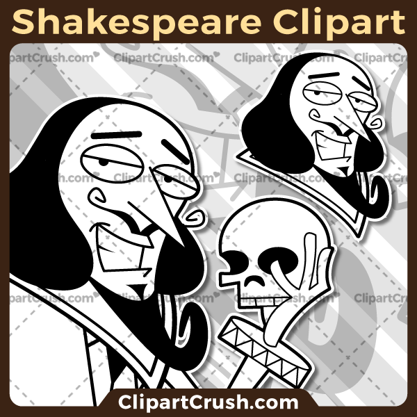 600x600 Nice Cartoon Shakespeare Clipart