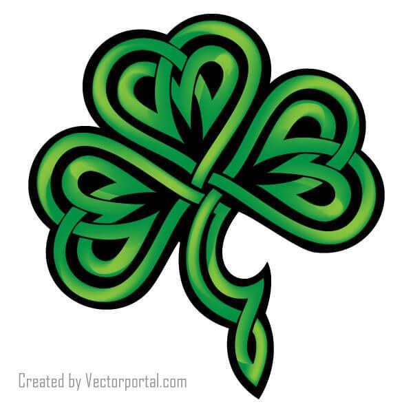 600x600 Irish Shamrock Vector Art 123freevectors
