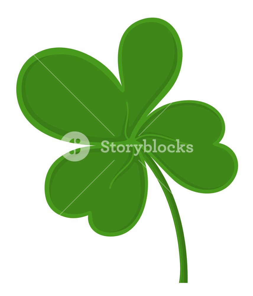 856x1000 Retro Shamrock Vector Royalty Free Stock Image