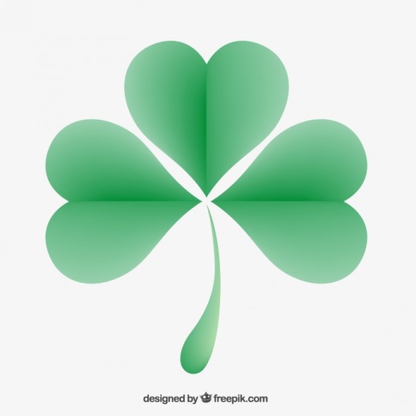 600x600 Saint Patrick Shamrock Free Vector Free Vectors Ui Download