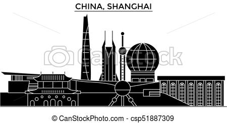 450x245 China, Shanghai Architecture Urban Skyline With Landmarks