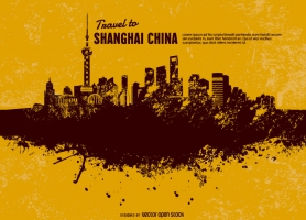 278x200 Shanghai Skyline Free Vector Graphic Art Free Download (Found 909