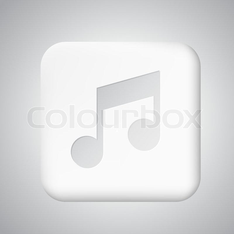 800x800 White Plastic Share Button For App Stock Vector Colourbox