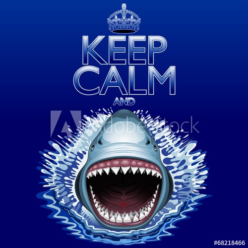 500x500 Keep Calm And...shark Jaws Attack!