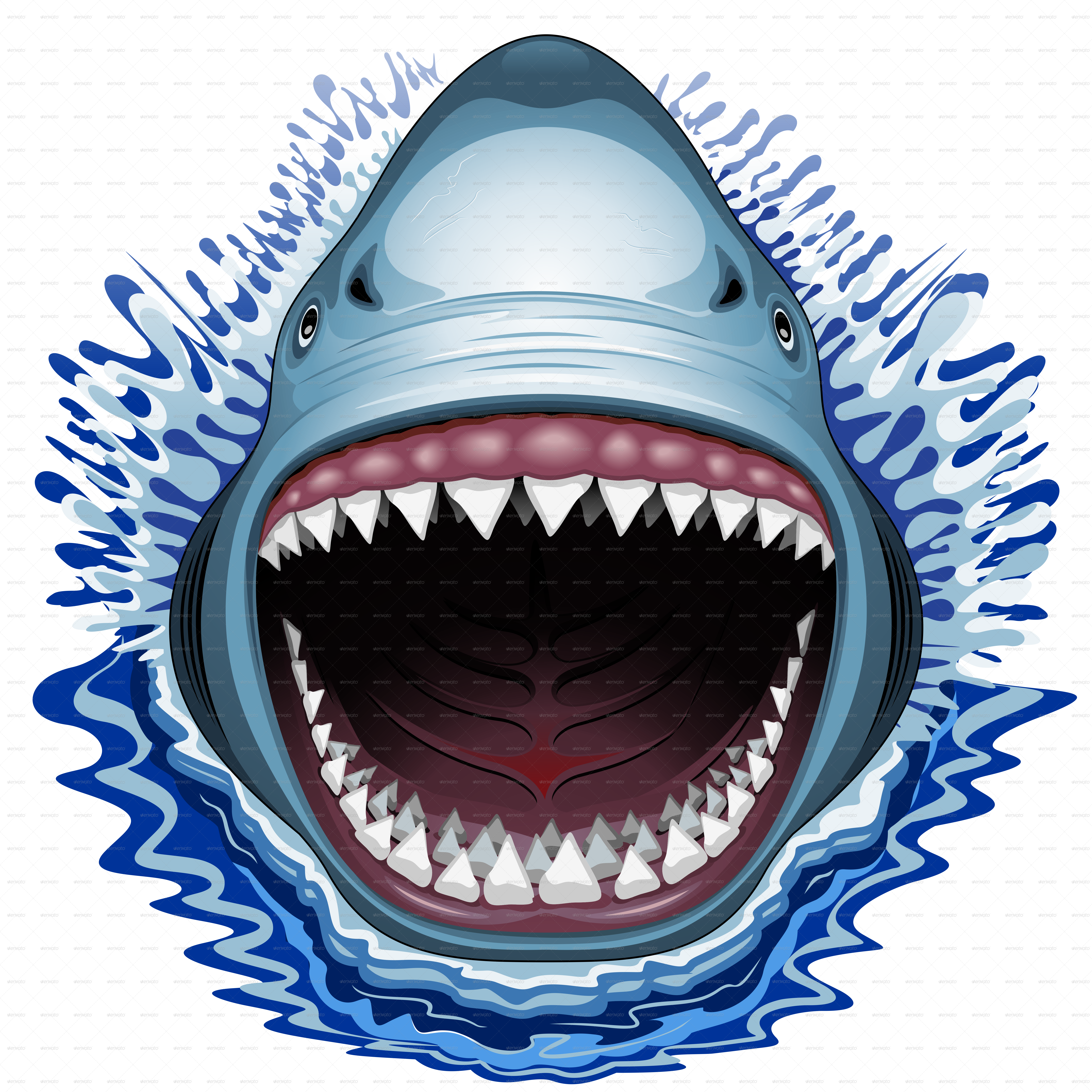 Shark Mouth Template
