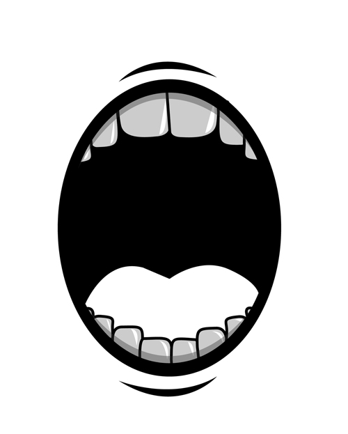 500x623 Cartoon Mouth And Teeth Vector Set 06 Free Download