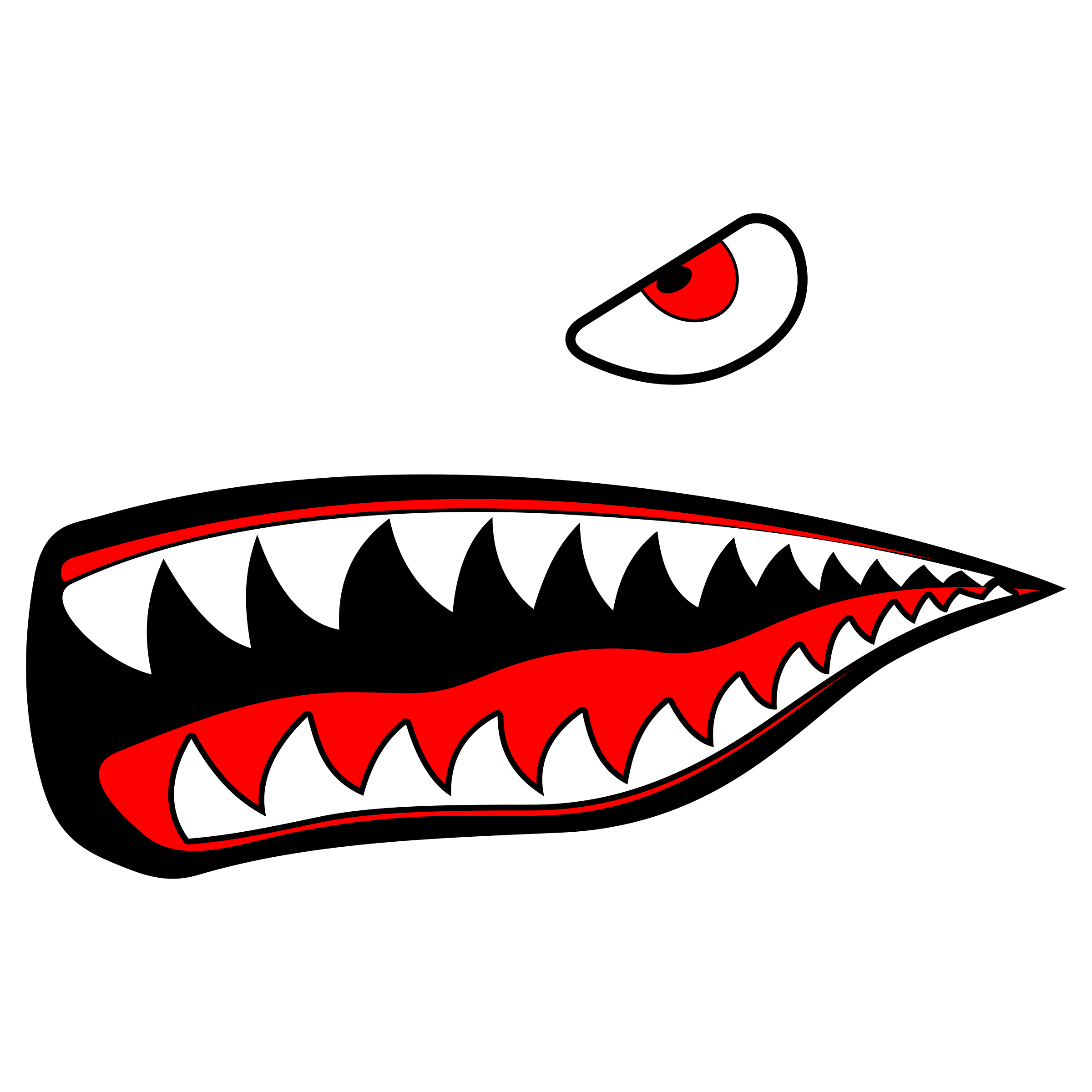 2400x2400 Shark Vector