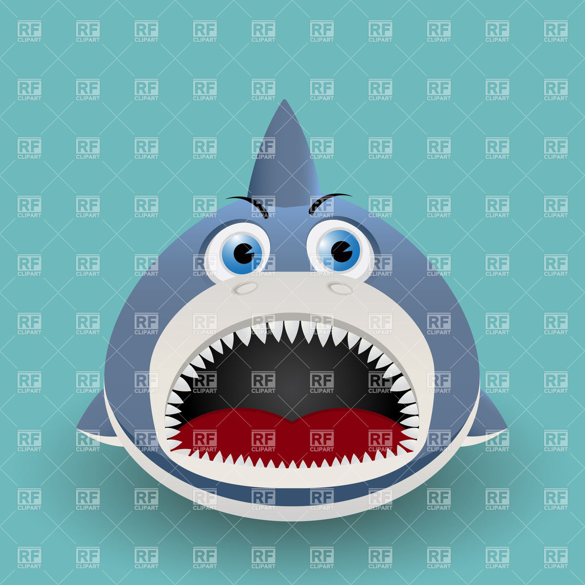 1200x1200 Cute Cartoon Baby Shark Vector Image Vector Artwork Of Plants