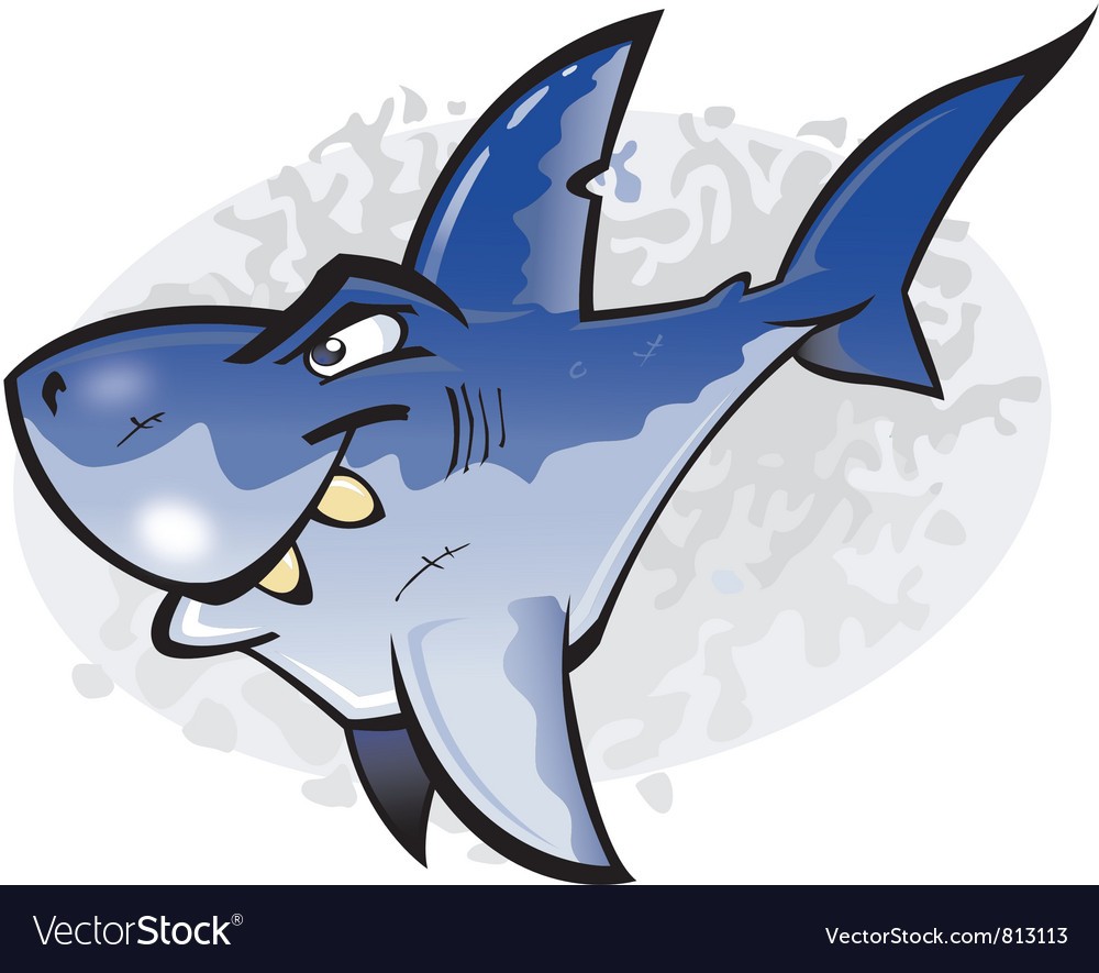 1000x885 Cartoon Great White Shark Vector 813113 5