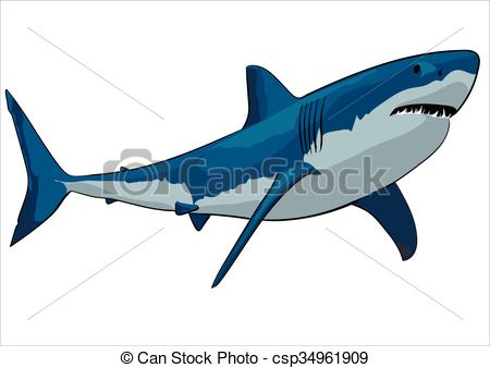 450x338 A Great White Shark With Open Mouth.