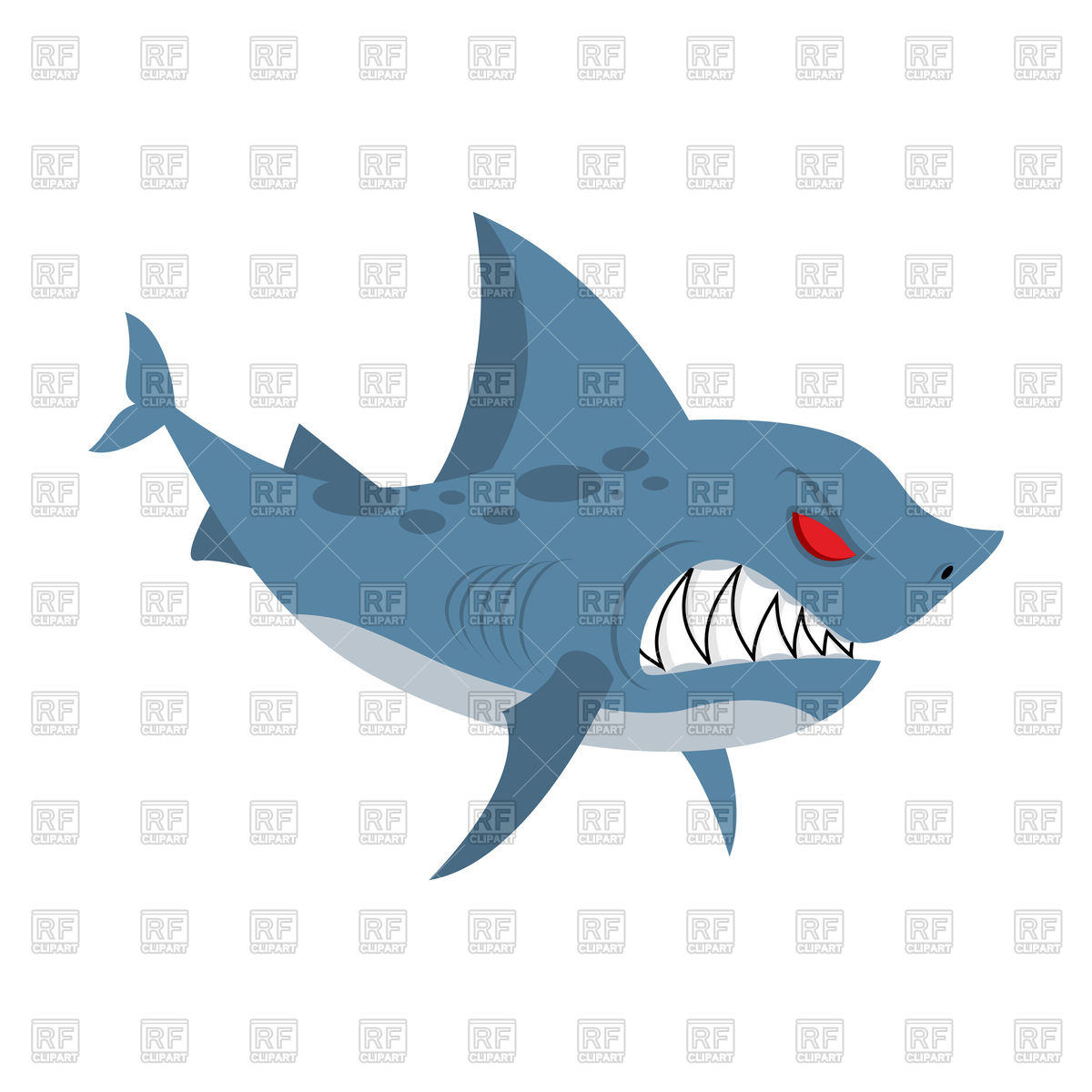 1200x1200 Angry Shark Vector Image Vector Artwork Of Plants And Animals