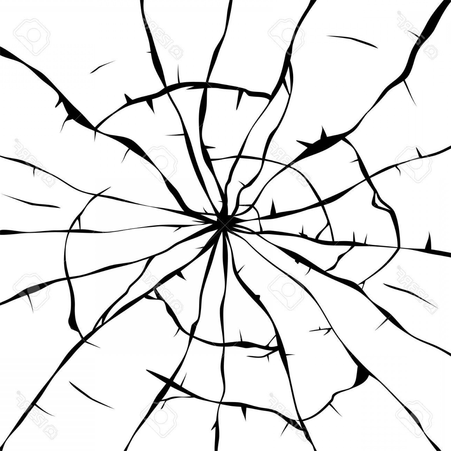 1560x1560 Photostock Vector Black And White Background Of Broken Glass