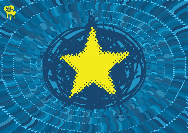 647x459 Powerful Star Shattered Graphics Vector Vector Free Download