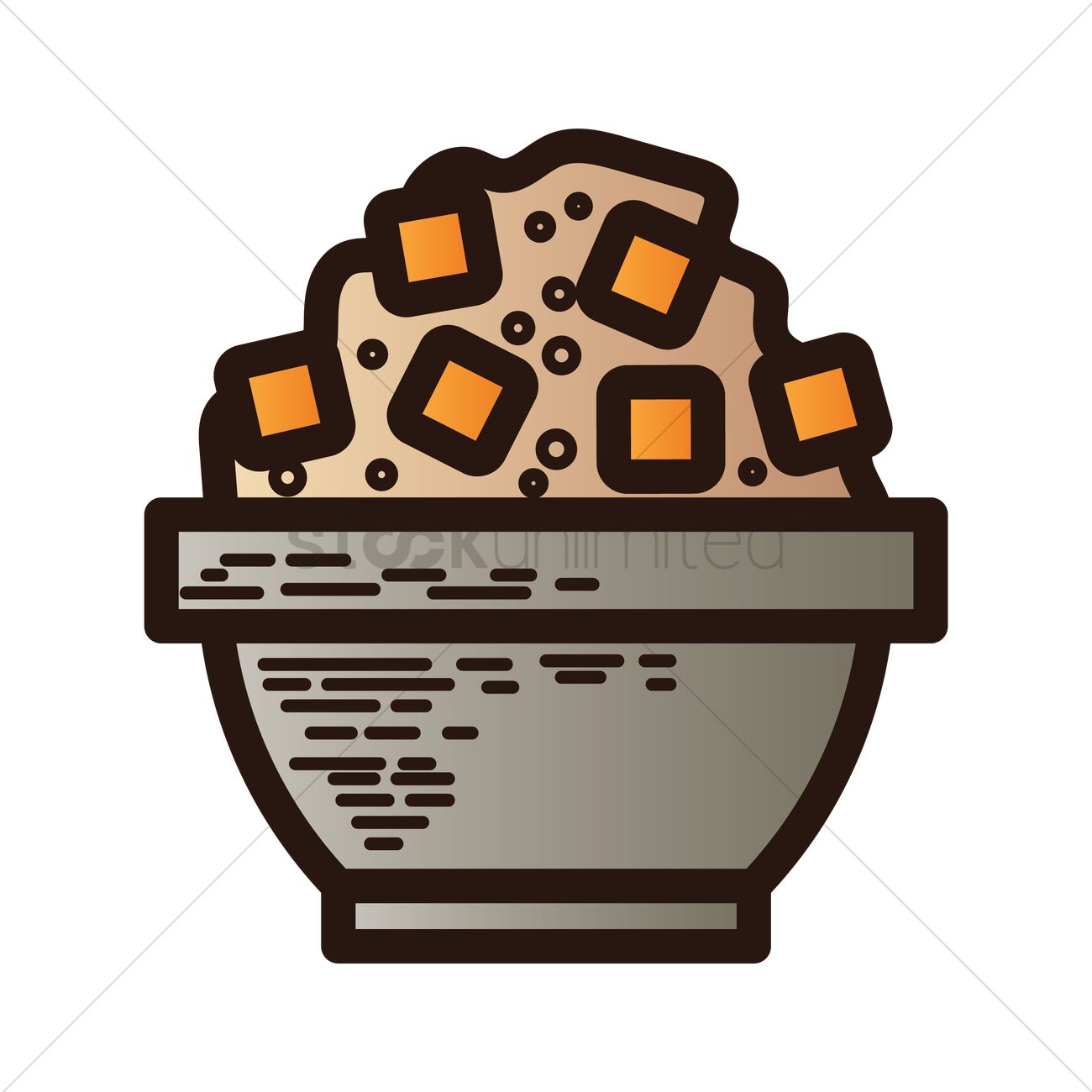 1300x1300 Mango Shaved Ice Vector Image