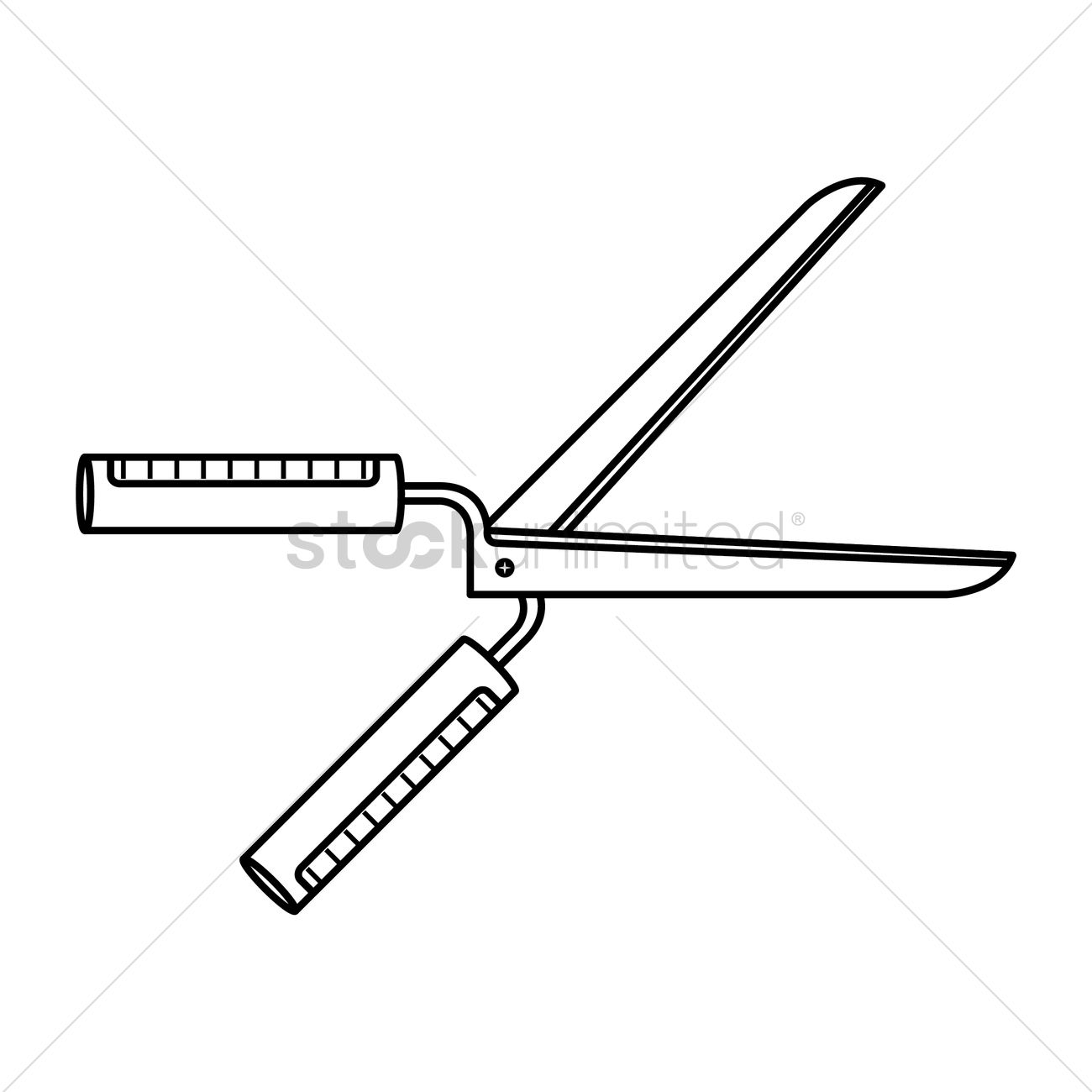 1300x1300 Garden Shears Vector Image