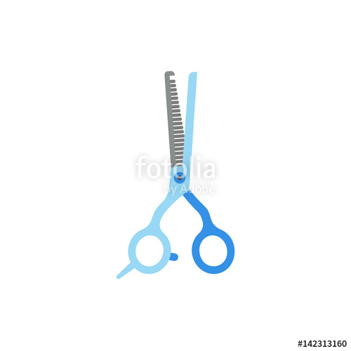 500x500 Thinning Shears Vector Icon Stock Image And Royalty Free Vector