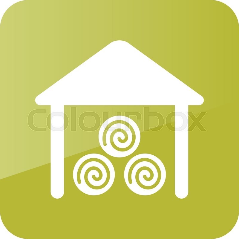 800x800 Shed Icon Outline. Farm. Vector Illustration Eps 10 Stock Vector