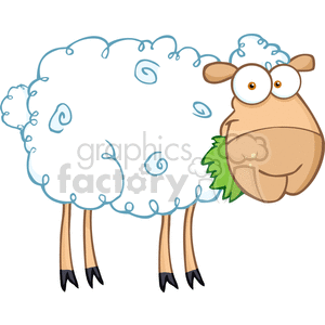 300x300 Royalty Free Cartoon Sheep 382201 Vector Clip Art Image