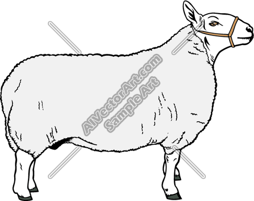 500x396 Sheep Clipart And Vectorart Animals