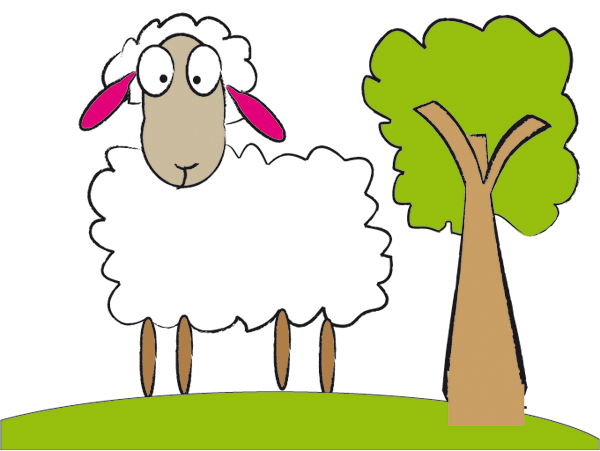 600x451 Cute Sheep Free Vector 123freevectors