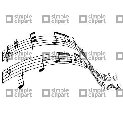 400x400 Sheet Music Vector Image