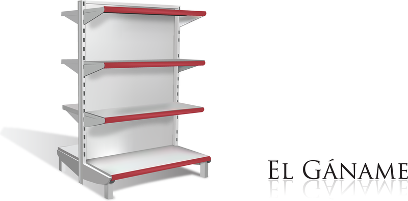 800x395 Supermarket Shelves Vector