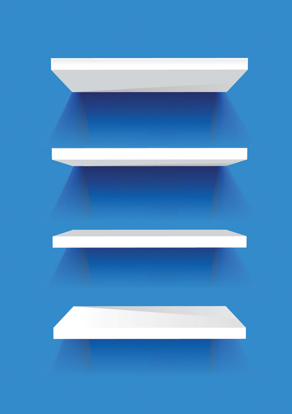 600x848 Vector Display Of Shelf Space Free Vector 4vector