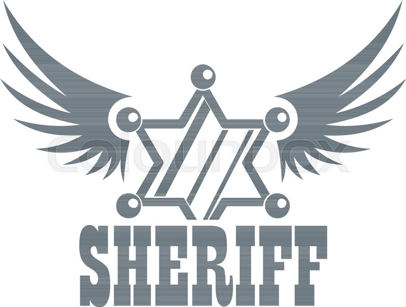 800x604 Sheriff Logo. Vintage Illustration Of Sheriff Vector Logo For Web