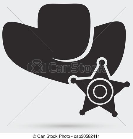 450x470 Symbol Of A Sheriff Vector Clip Art