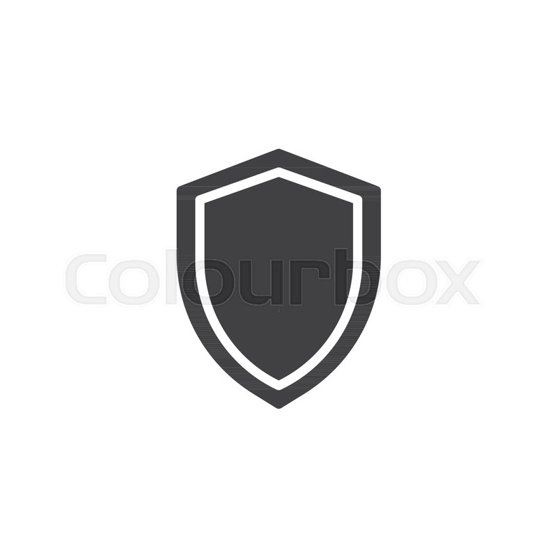 800x800 Security Shield Icon Vector, Filled Flat Sign, Solid Pictogram