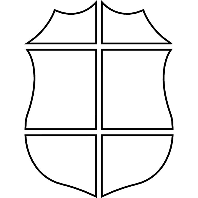 660x660 Outline Vector Shield Cut