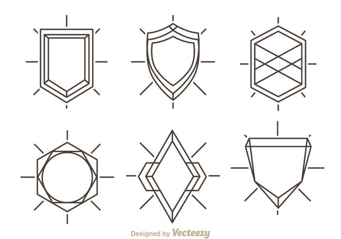 700x490 Outline Shield Shape