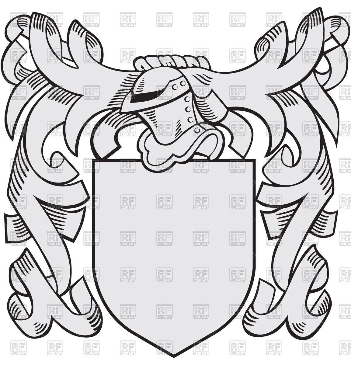 1154x1200 Heraldic Templates With Helmet And Shield