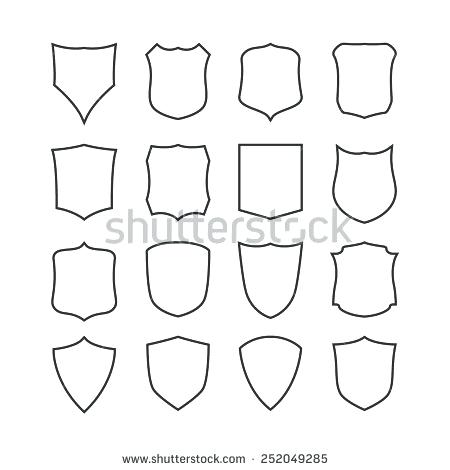 450x470 Shield Outline Vector Shapes Templates Template For Resume 2018