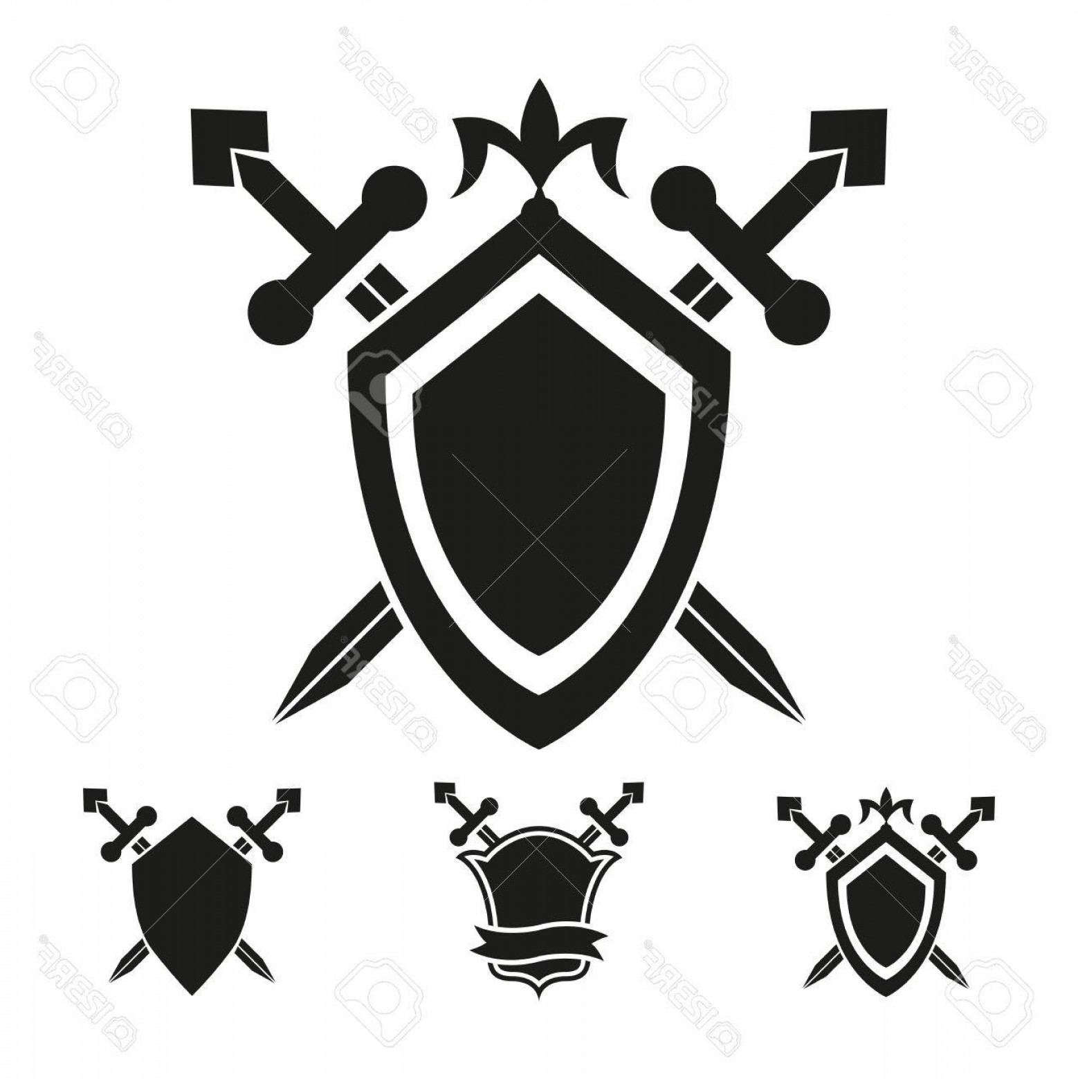 1558x1560 Photostock Vector Coat Of Arms Medieval Knight Shield Vector