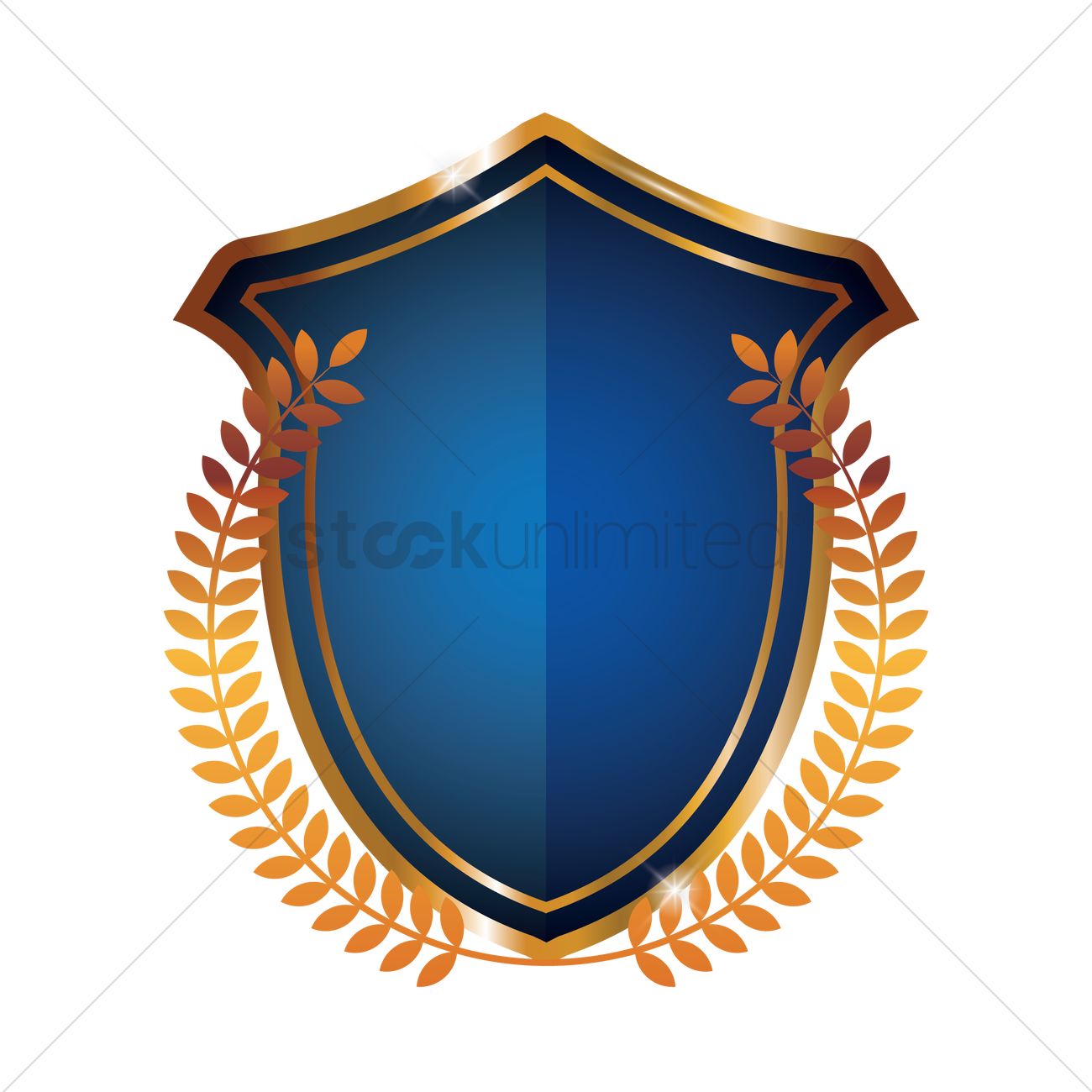 1300x1300 Blue Shield Emblem Vector Image