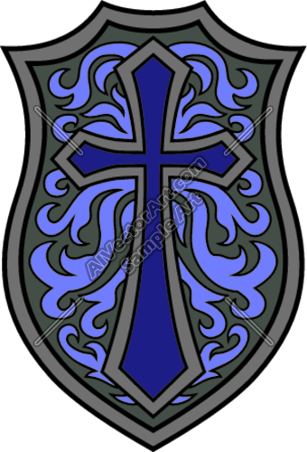 340x500 Cross On Shield Clipart And Vectorart Graphics