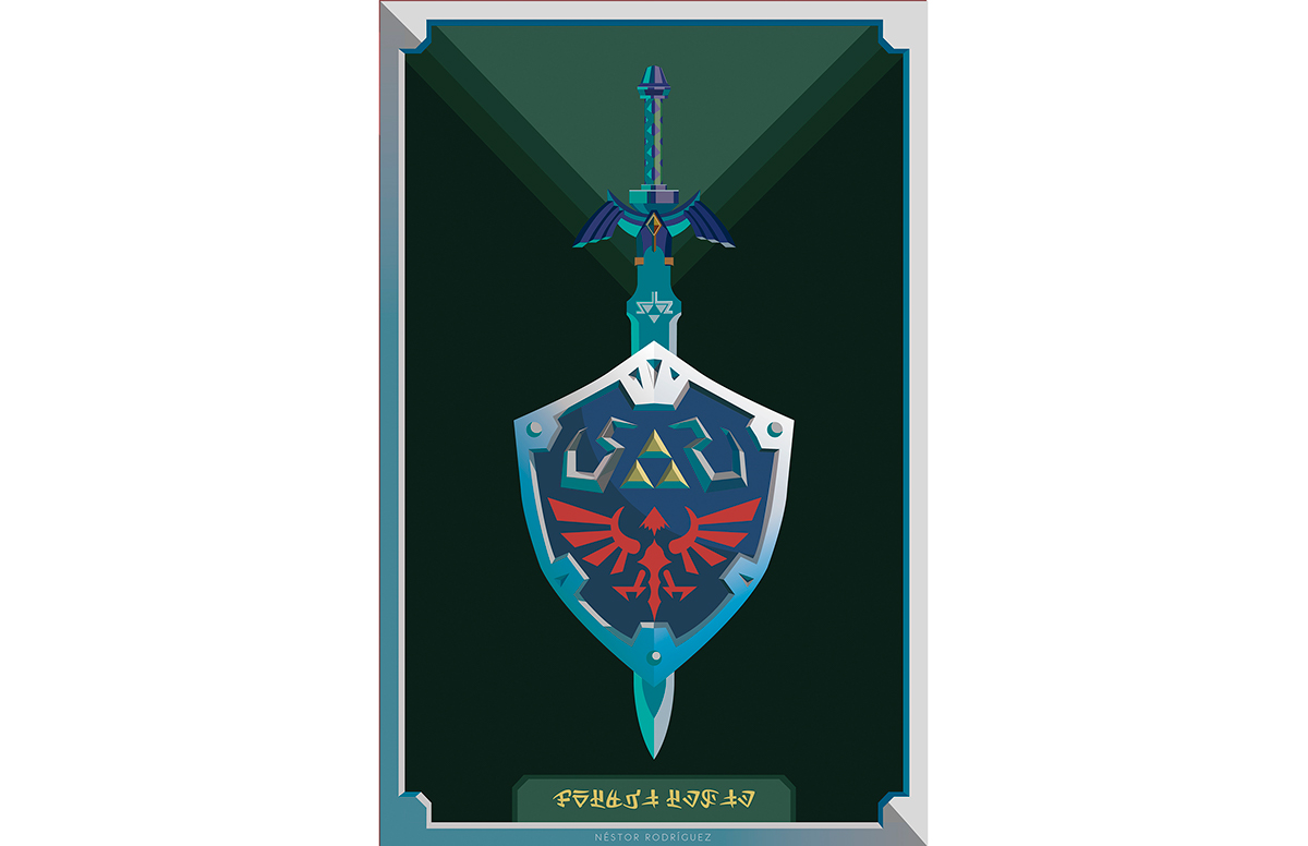 1200x776 Master Sword Amp Hylian Shield Vector Art On Behance