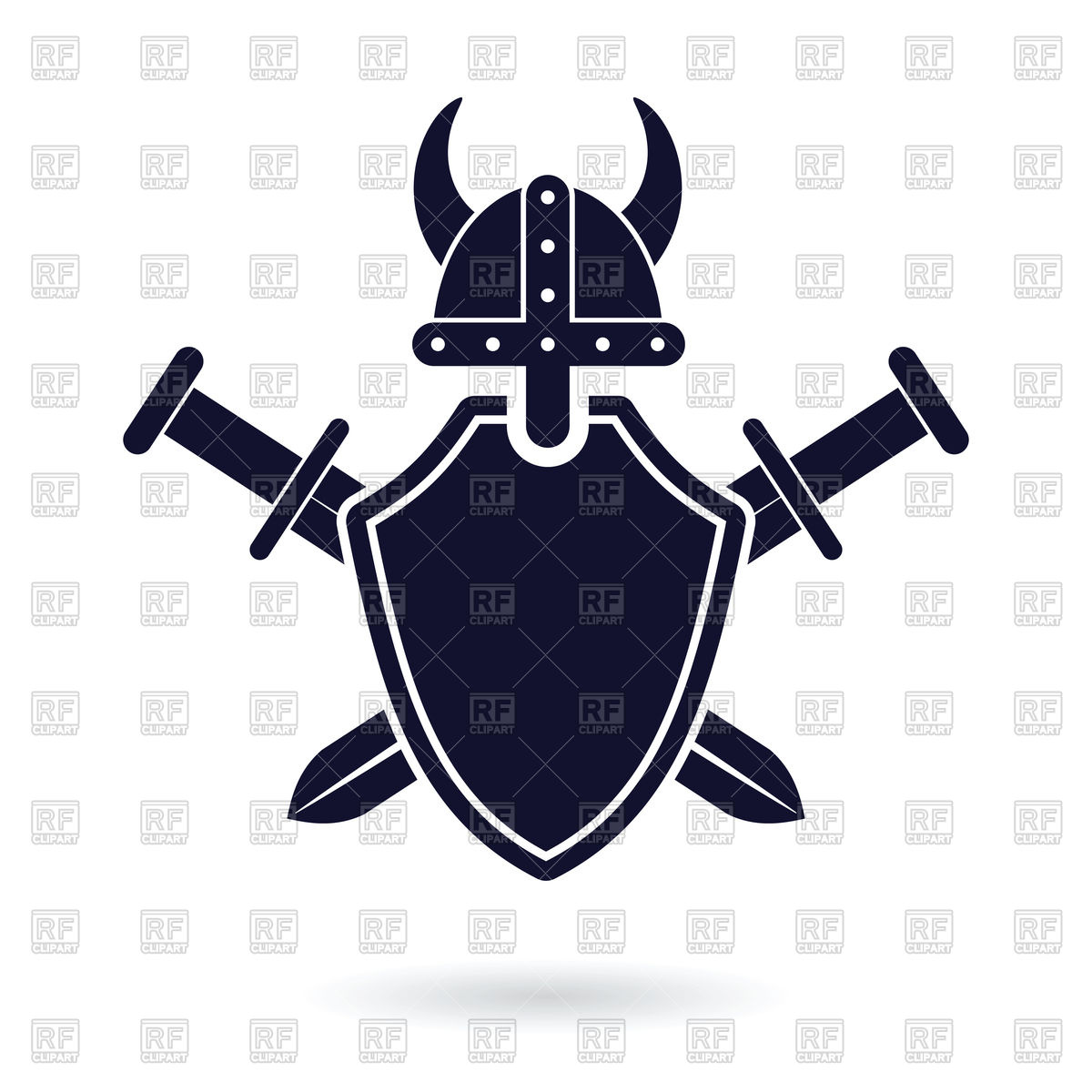 1200x1200 Shield Of Viking And Crossed Swords