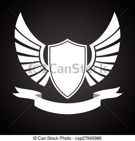 450x470 Wings Clipart Shield