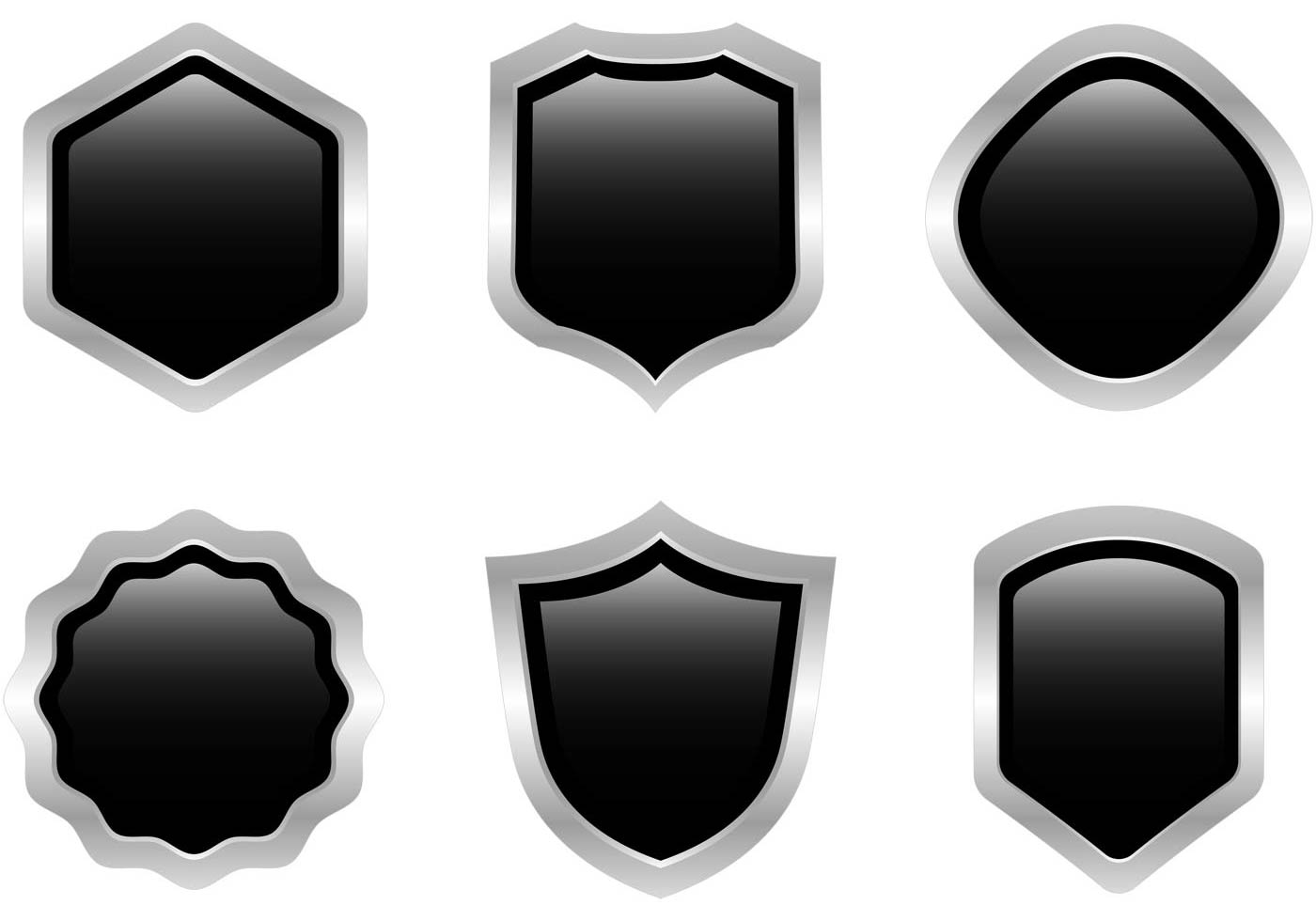 1400x980 Free Vector Free Black Steel Shield Vector
