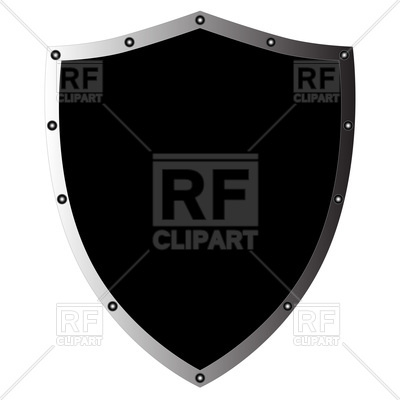 400x400 Black Shield Vector Image Vector Artwork Of Objects Rudvi